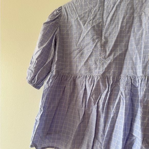 Checked Peplum Top - Picture 3 of 3